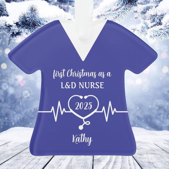 Personalised L&D Nurse Christmas Ornament (Personalized L&D Nurse Christmas Ornament
)