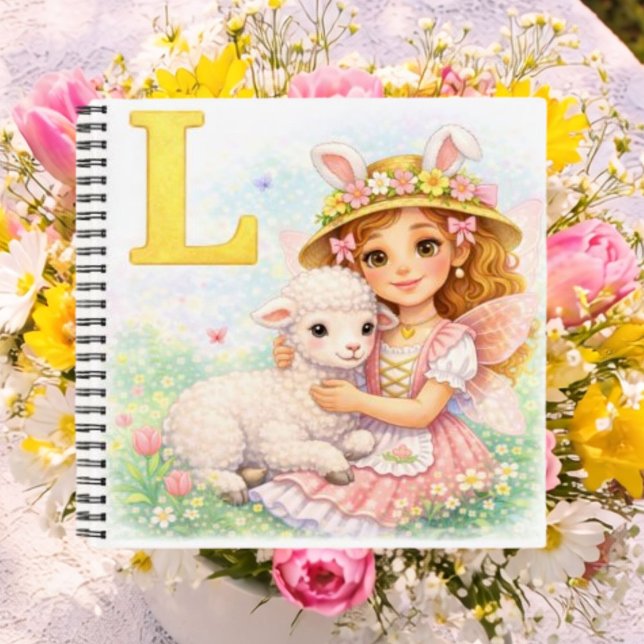 Personalised L Sweet Gift for Girls Notebook (Creator Uploaded)