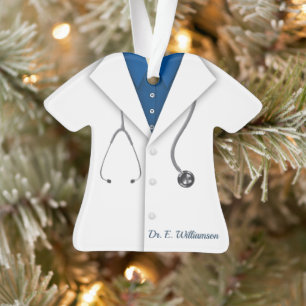 Personalised Lab Coat/Doctor Ornament