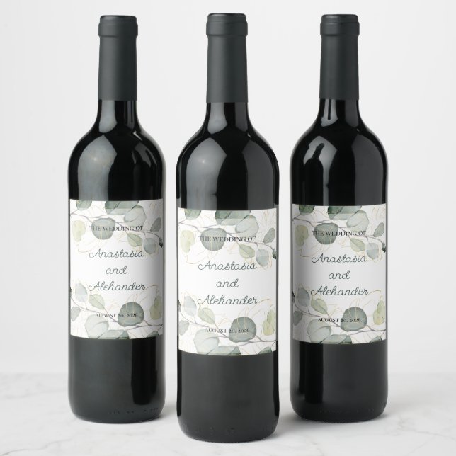 Personalised label for your wedding. (Bottles)