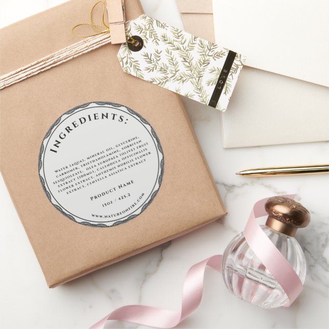 Personalised labels for handmade items Ingredients (Gifting)