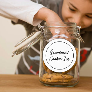 Personalised Labels Grandma's Cookie Jar