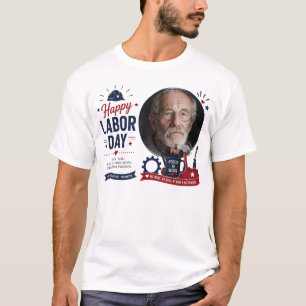 Personalised Labour Day Photo T-Shirt  