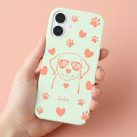 Personalised Labrador Dog Mum Phone Case with Name