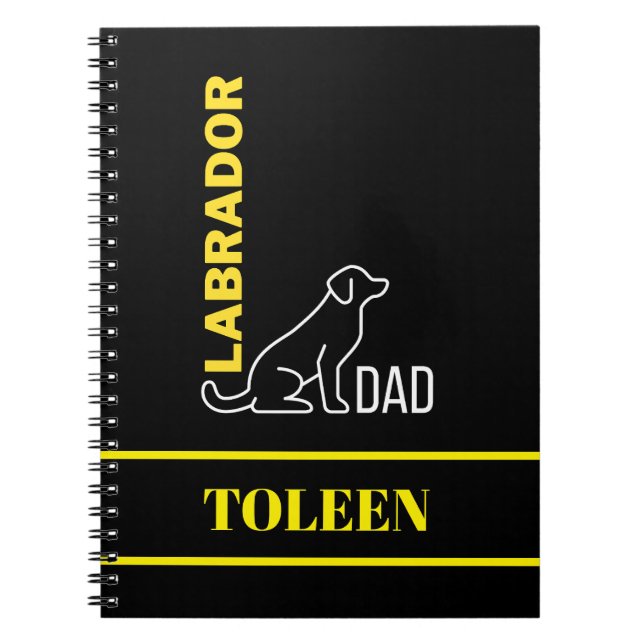 Personalised Labrador Dog               Notebook (Front)