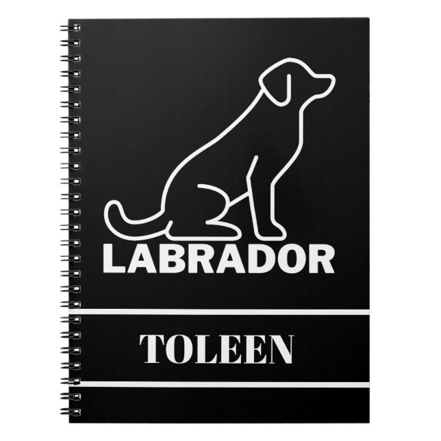 Personalised Labrador Dog               Notebook (Front)