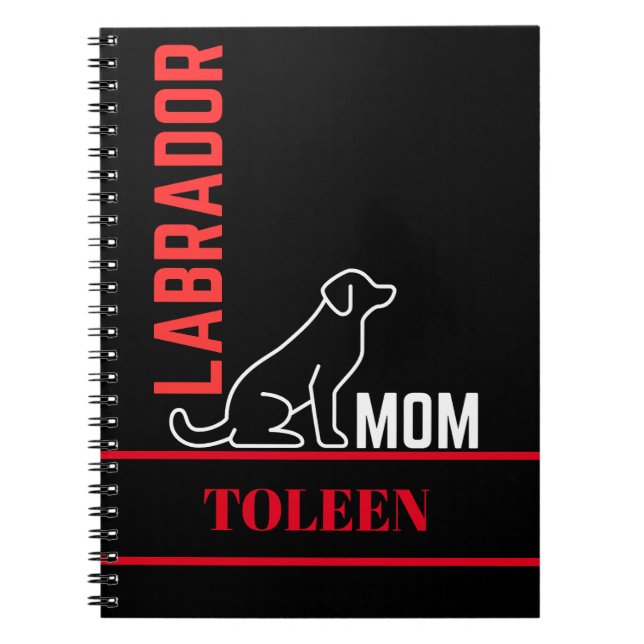 Personalised Labrador Dog               Notebook (Front)