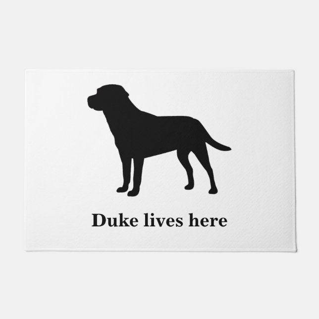 Personalised Labrador Doormat (Front)