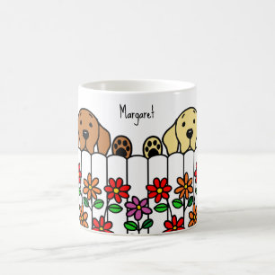 Personalised Labrador Duo Watching Coffee Mug