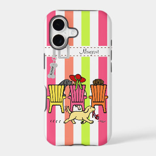 Personalised Labrador Mum at Poolside Case