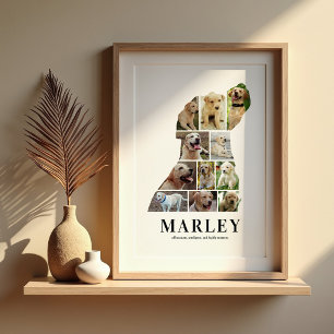 Personalised Labrador Photo Collage Poster