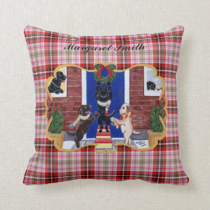 Personalised Labrador Retriever Christmas Fun Cushion