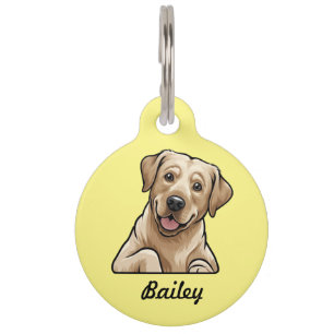 Personalised Labrador Retriever Pet ID Tag