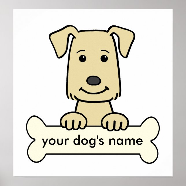 Personalised Labrador Retriever Poster (Front)