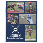 Personalised Lacrosse 5 Photo Collage Name Team #
