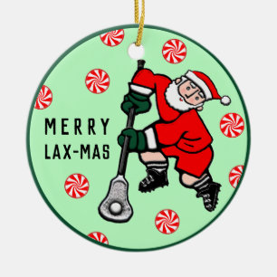 Personalised Lacrosse Collectable Ceramic Ornament