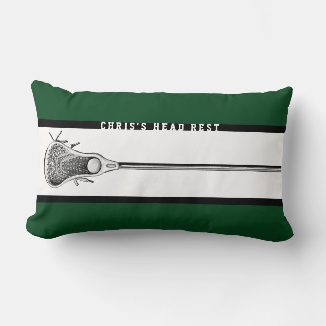 Personalised Lacrosse Gifts Lumbar Pillow (Front)