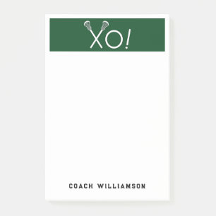 Personalised Lacrosse Gifts Post-it Notes