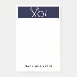 Personalised Lacrosse Gifts Post-it Notes