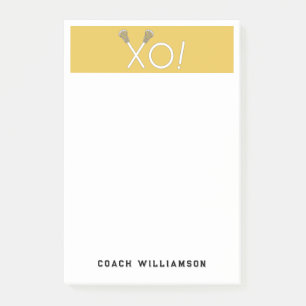 Personalised Lacrosse Gifts Post-it Notes
