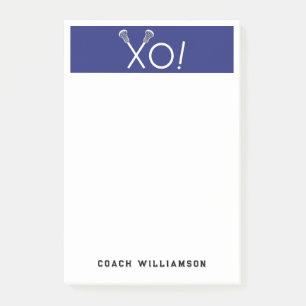 Personalised Lacrosse Gifts Post-it Notes