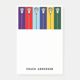 Personalised Lacrosse Gifts Post-it Notes