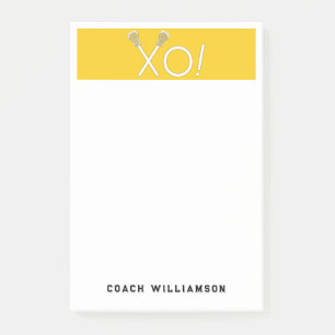 Personalised Lacrosse Gifts Post-it Notes