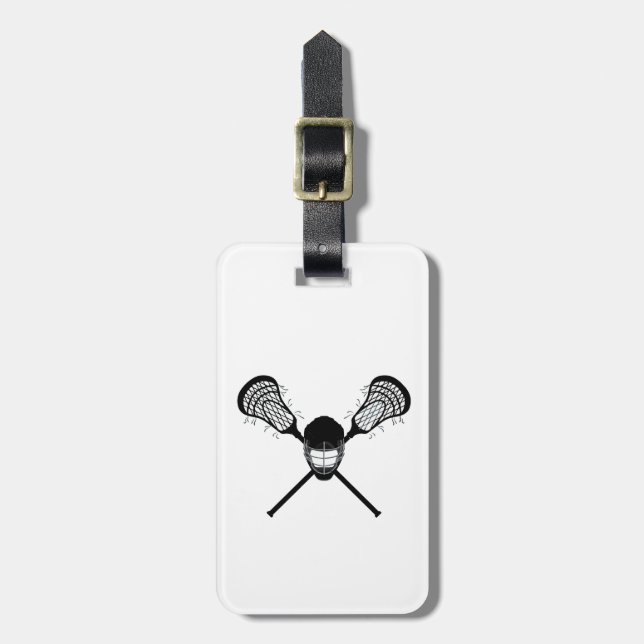  Personalised lacrosse  Luggage Tag (Front Vertical)