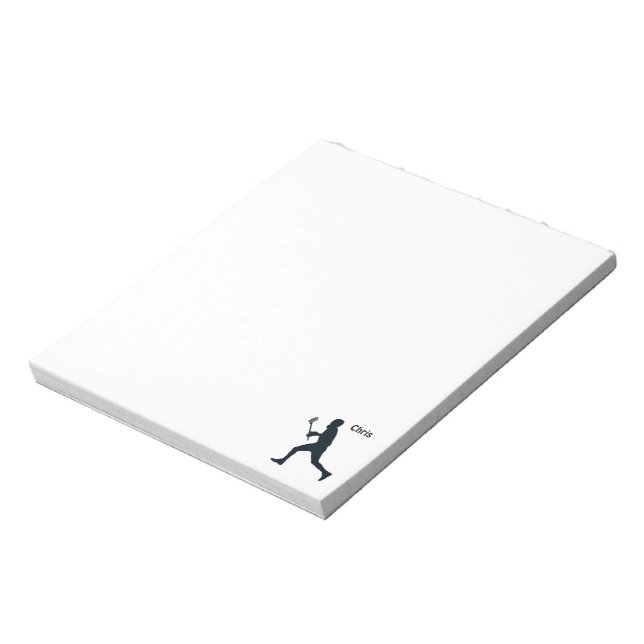 Personalised Lacrosse Notepad (Rotated)