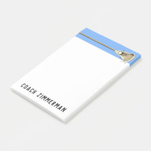 Personalised Lacrosse Post-it Notes
