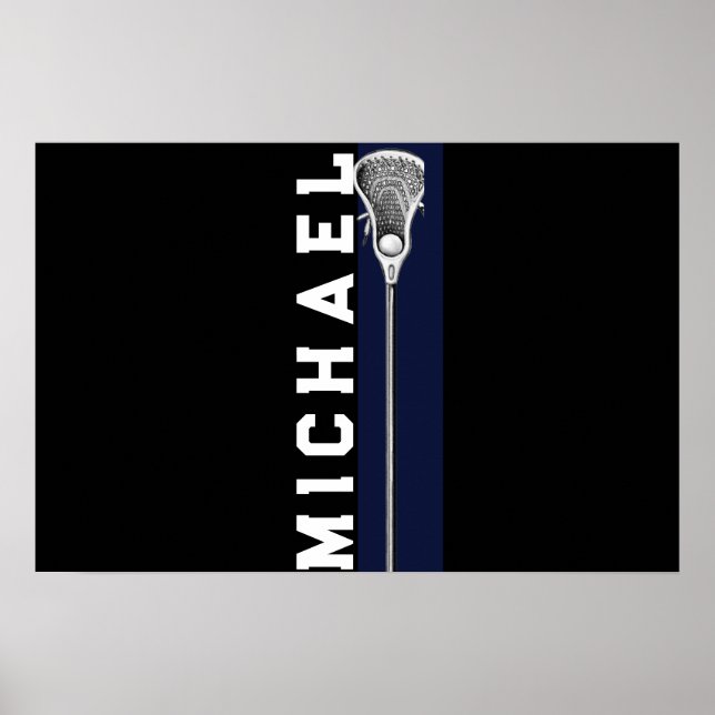 Personalised Lacrosse Poster (Front)