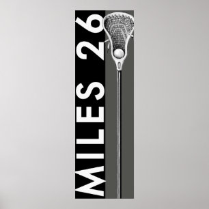 Personalised Lacrosse Poster