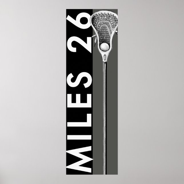 Personalised Lacrosse Poster (Front)