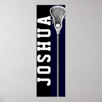 personalised lacrosse poster