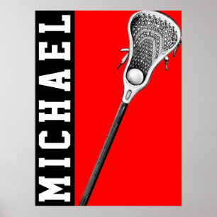 personalised lacrosse poster