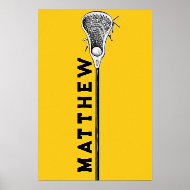 personalised lacrosse poster (Front)