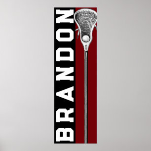 Personalised Lacrosse Poster