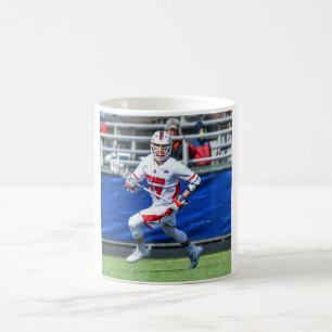 Personalised Lacrosse Sport Photo Coffee Mug