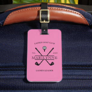 Personalised Ladies Club Name Golf Bag Tag