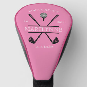 Personalised Ladies Club Name Golf Head Cover