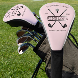 Personalised Ladies Golf Club Name Head Cover
