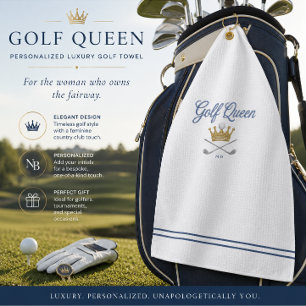 Personalised Ladies Golf Towel Golf Queen Gift