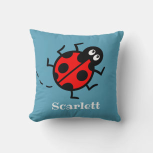 Personalised Ladybird Pattern Cushion