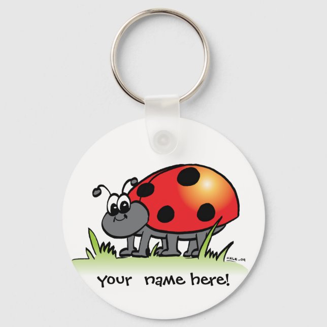 Personalised Ladybug Keychain (Front)