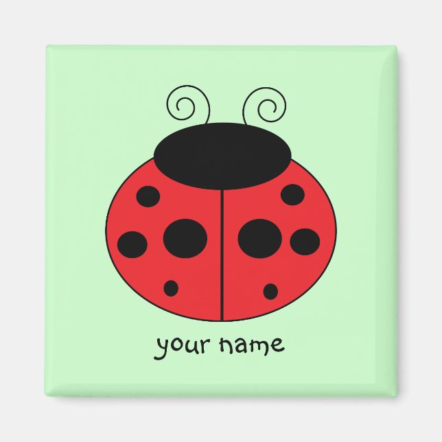 Personalised Ladybug Magnet (Front)