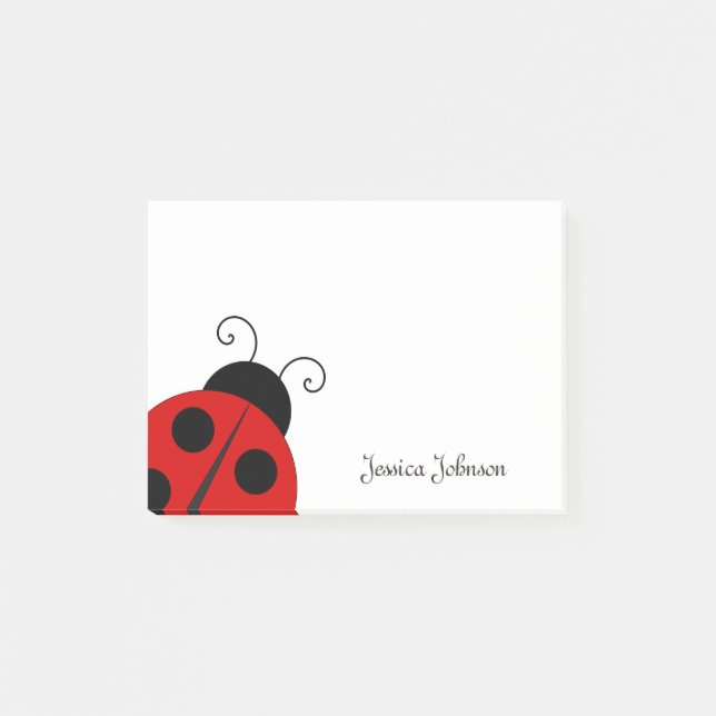 Personalised Ladybug notepad (Front)
