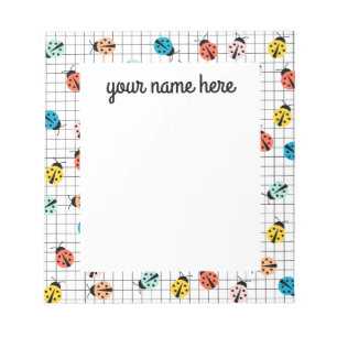 Personalised Ladybug Notepad
