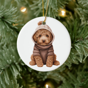 Personalised Lagotto Romagnolo Dog Ceramic Ornament