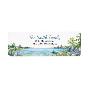 Personalised Lake Chairs Return Address Label