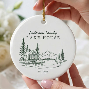 Personalised Lake House Ornament